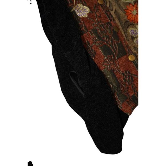 Dressbarn Embroidered Tapestry Patchwork Boho Artsy Statement Layer – Size L - Picture 5 of 8